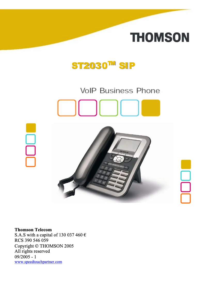 Imagen de la primera página del manual del dispositivo ST2022