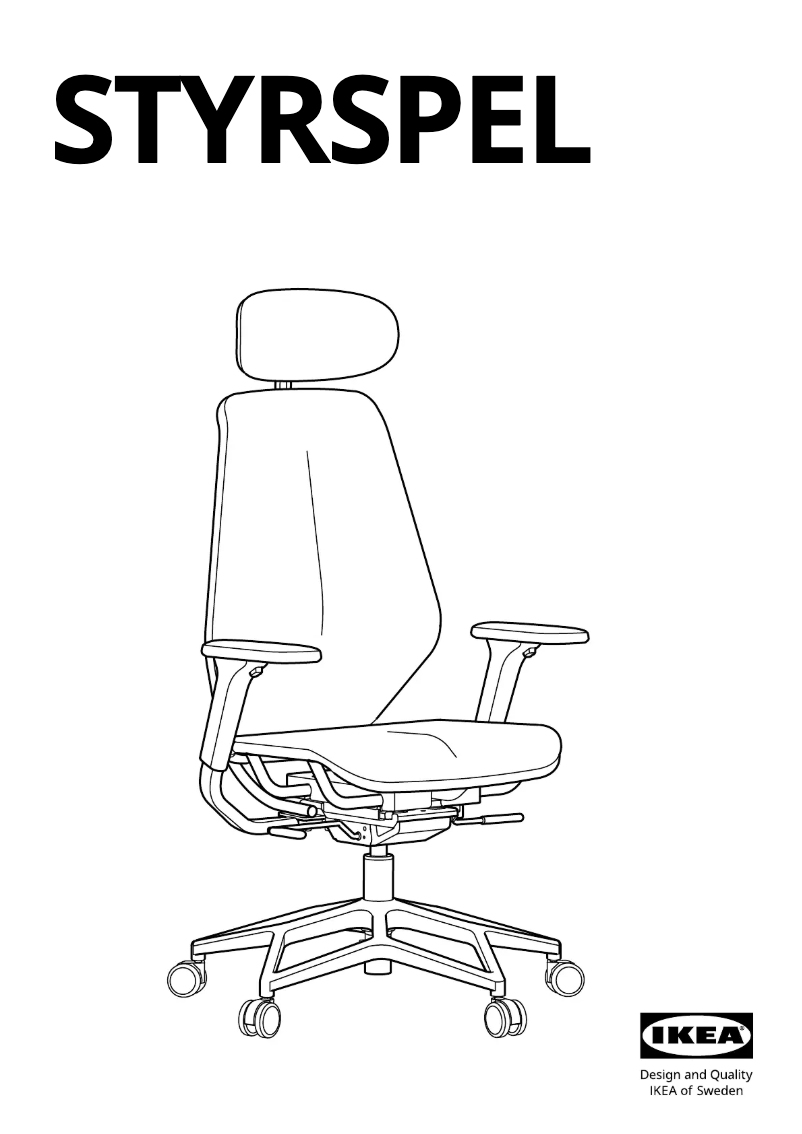 Page 1 de la notice Manuel utilisateur Ikea STYRSPEL 205.260.87