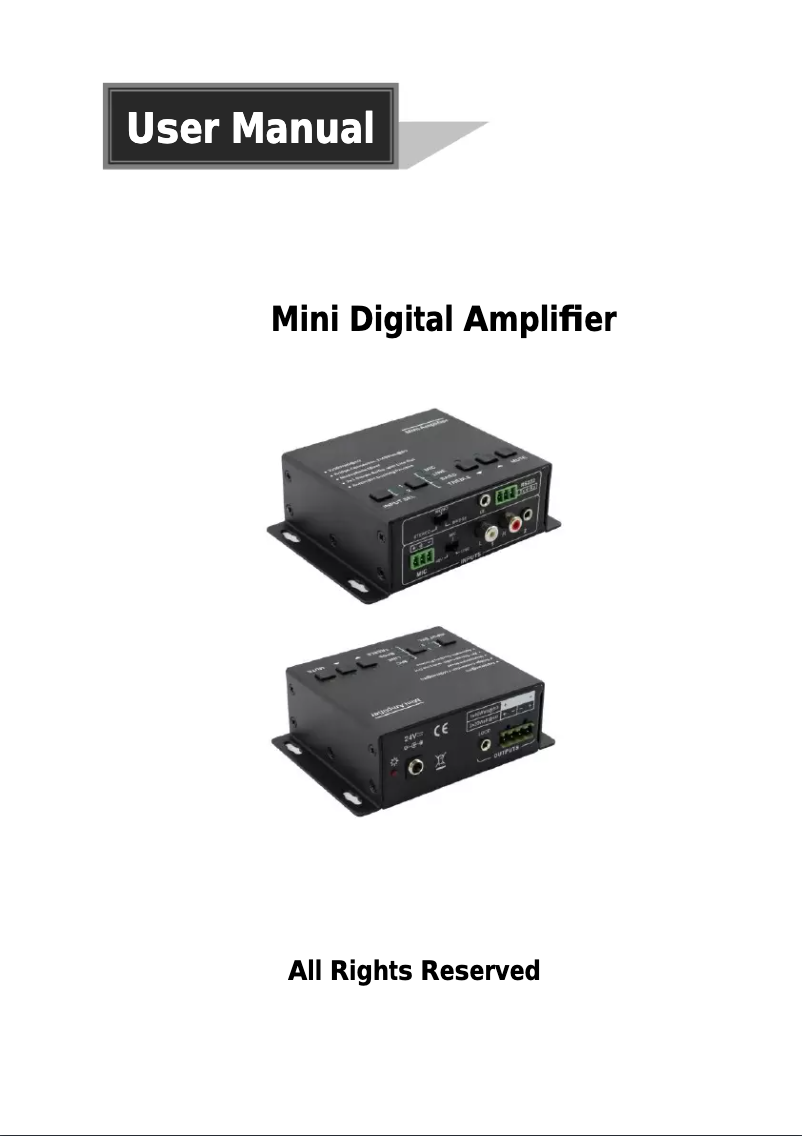 Image de la première page du manuel de l'appareil CE-AU0011-S1