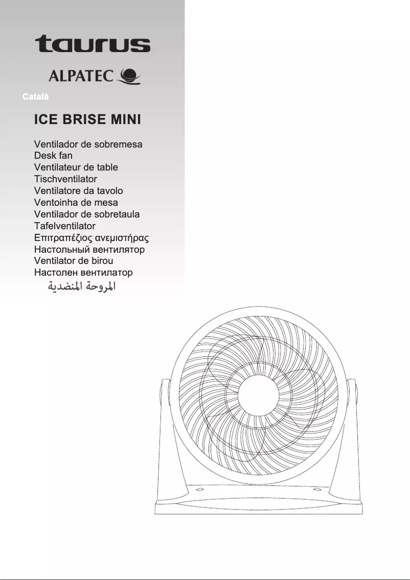 Image de la première page du manuel de l'appareil Ice Brise Mini