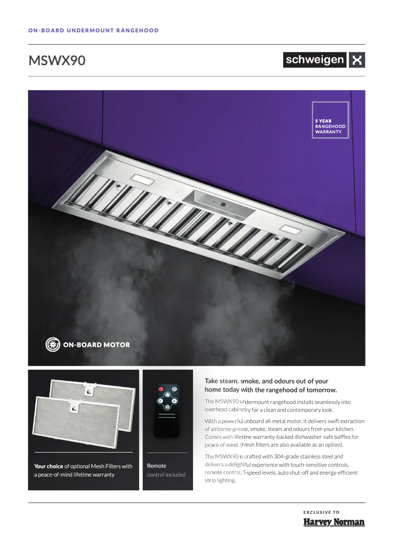 Image de la première page du manuel de l'appareil MSWX90