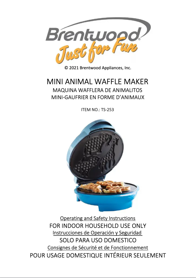 Image de la première page du manuel de l'appareil TS-253