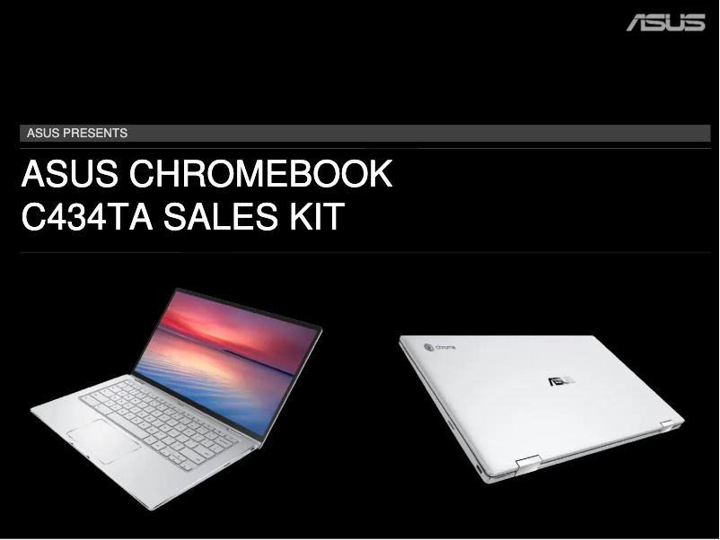 Image de la première page du manuel de l'appareil Chromebook C434TA-E10013