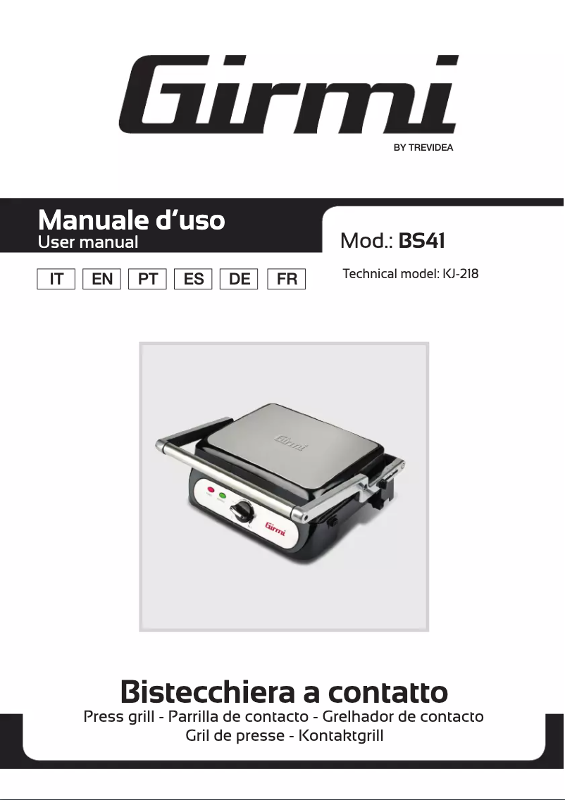 Image de la première page du manuel de l'appareil BS41