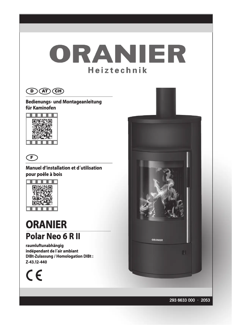 Page 1 de la notice Manuel utilisateur Oranier Polar Neo 6 R II