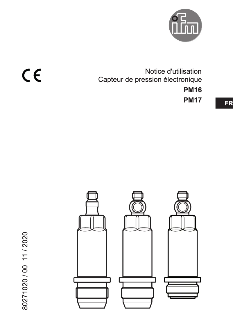 Page n°1 - Manuel utilisateur IFM PM1705