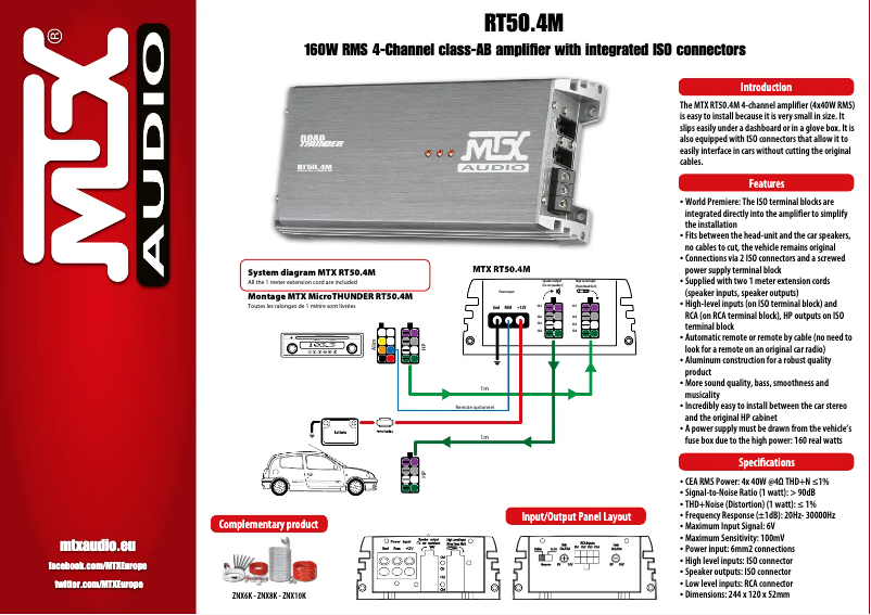 Image de la première page du manuel de l'appareil RT50.4M