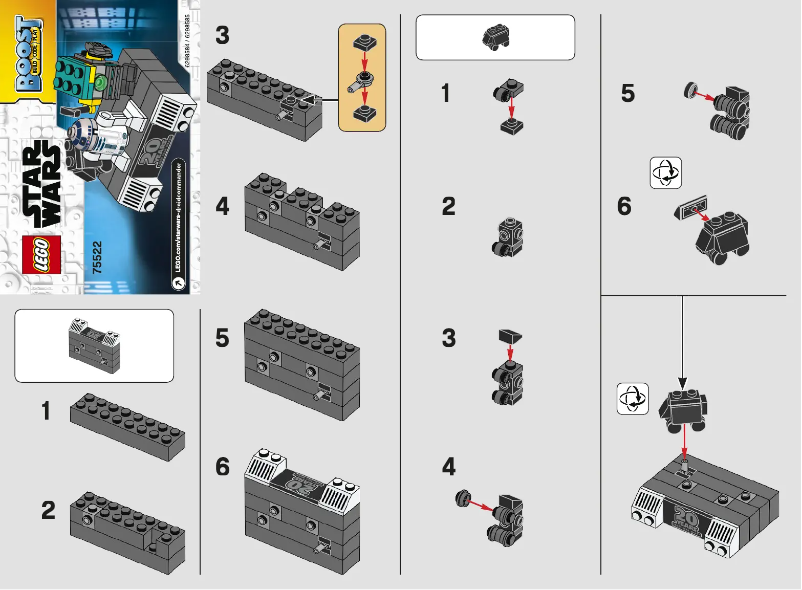 Page n°1 - Manuel utilisateur Lego Star Wars 75522