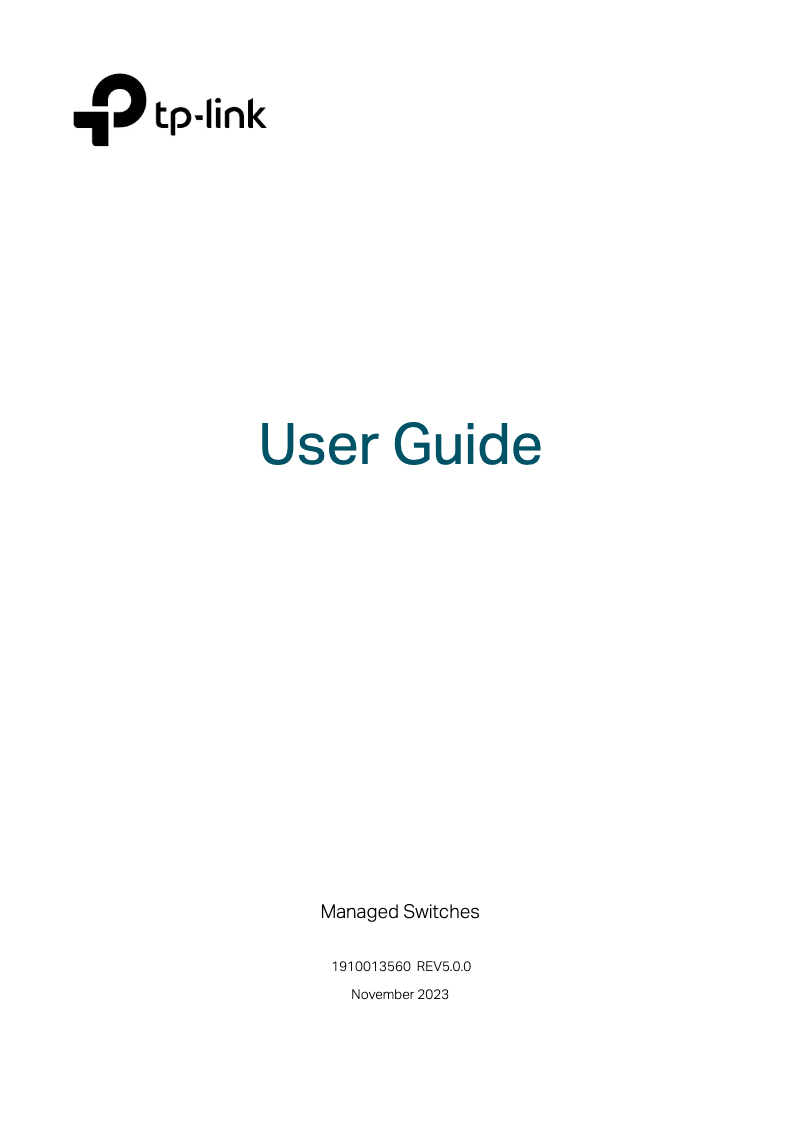 Page n°1 - Manuel utilisateur TP-Link Omada SG3428XF