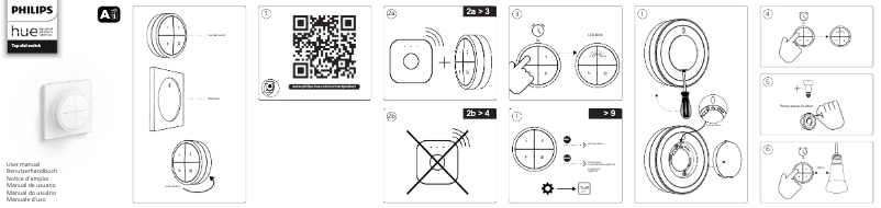 Page 1 de la notice Manuel utilisateur Philips Hue Tap