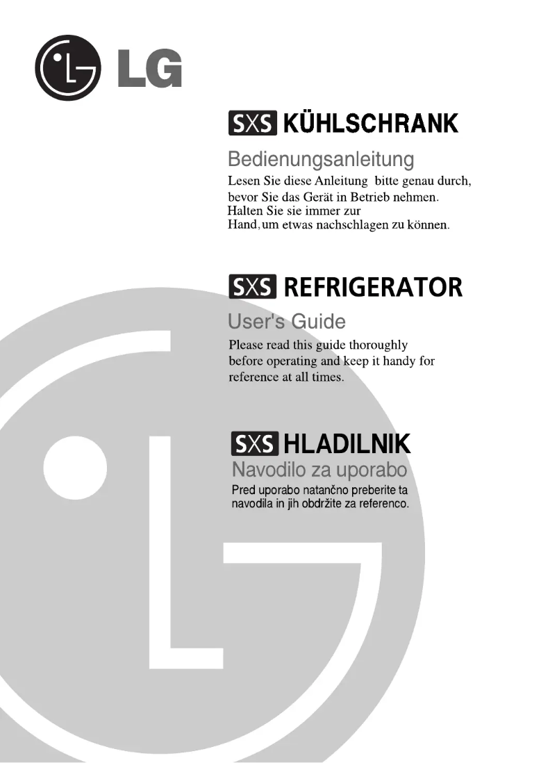 Page n°1 - Manuel utilisateur LG GR-L297TLQK