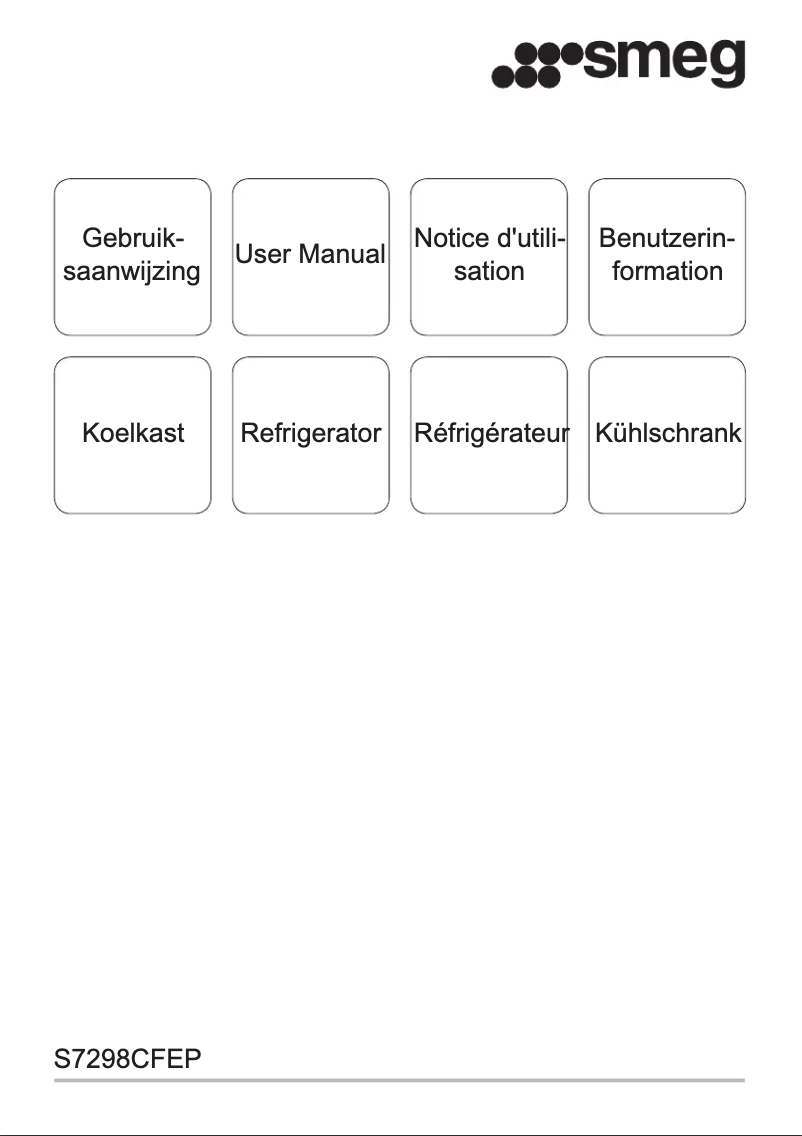 Page n°1 - Manuel utilisateur Smeg S7298CFEP