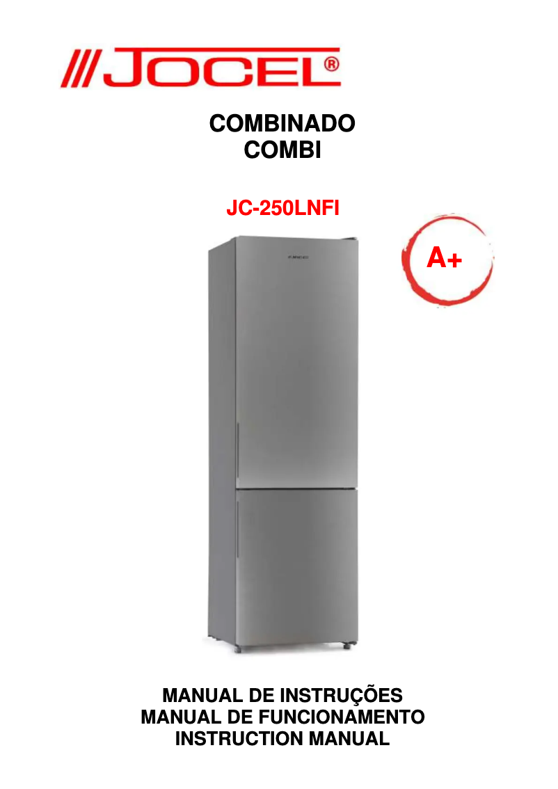 Page n°1 - Manuel utilisateur Jocel JC-250LNFI