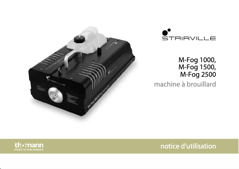 Page 1 de la notice Manuel utilisateur Stairville M-Fog 1000