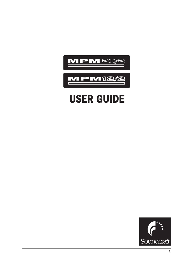 Page n°1 - Brochure Soundcraft MPMi