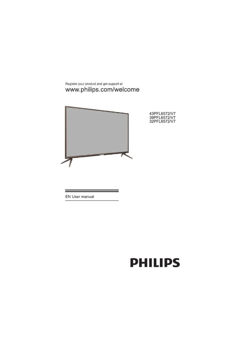 Page 1 de la notice Manuel utilisateur Philips 39PFL6572