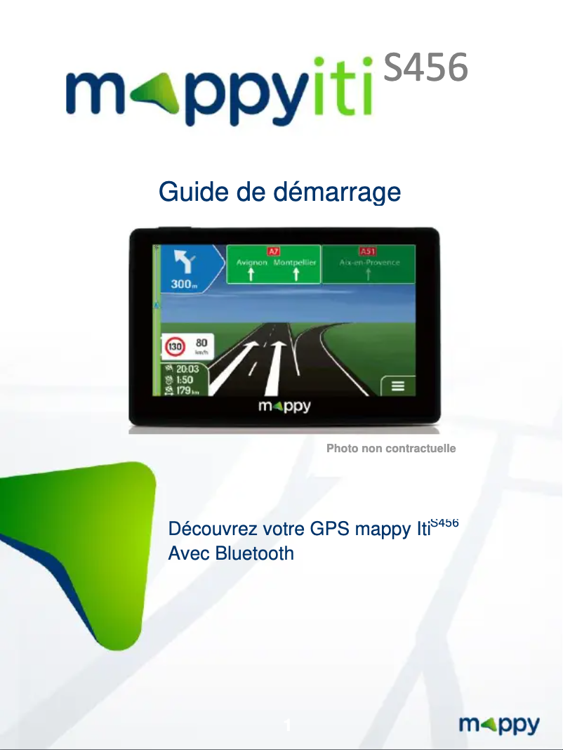 Page 1 de la notice Manuel utilisateur Logicom MAPPY Iti S456