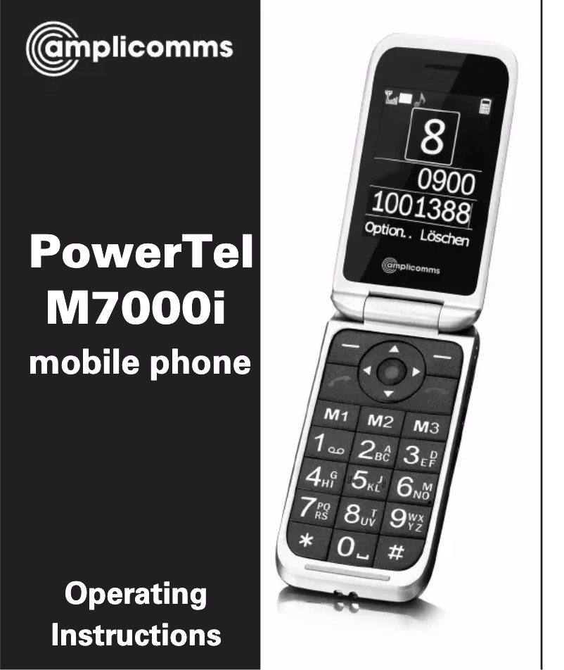 Image de la première page du manuel de l'appareil PowerTel M7000i