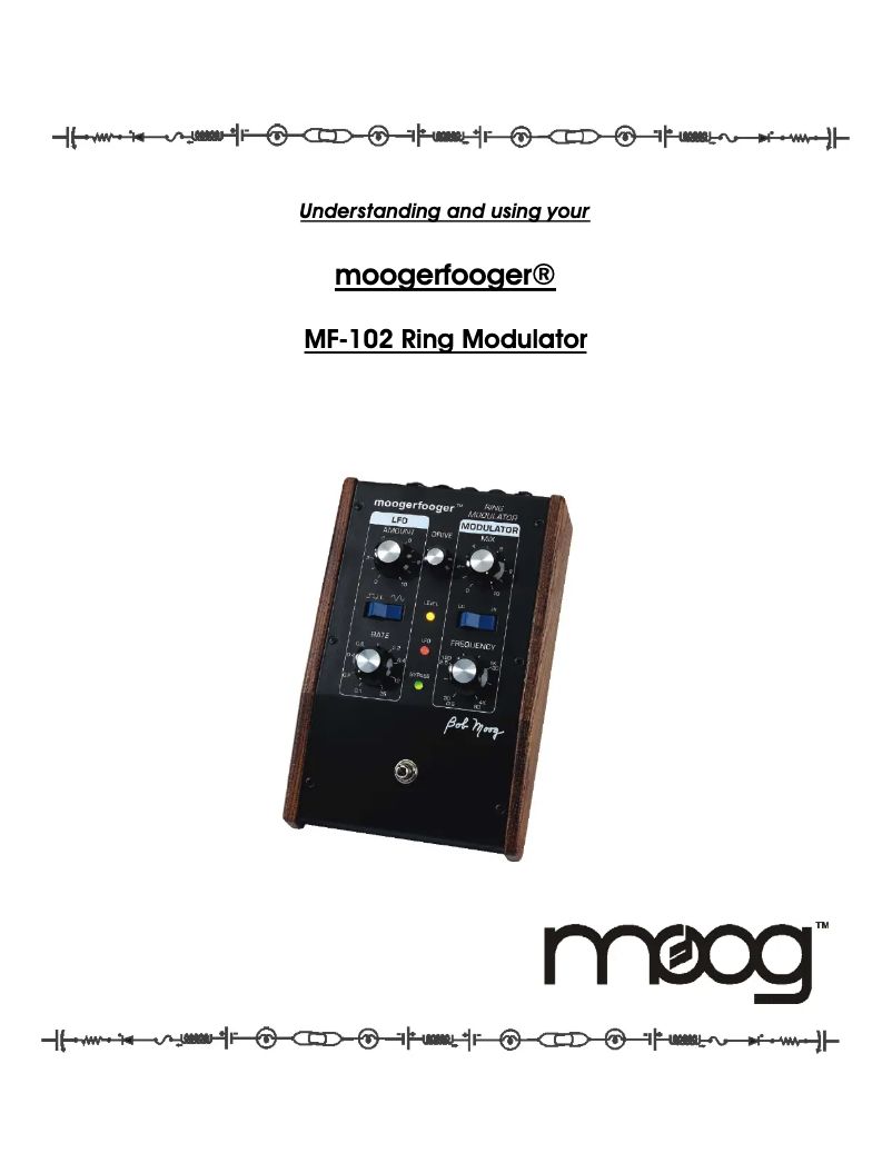 Page n°1 - Manuel utilisateur Moog Ring Modulator MF-102