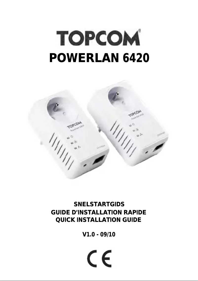 Image de la première page du manuel de l'appareil Powerlan 6420