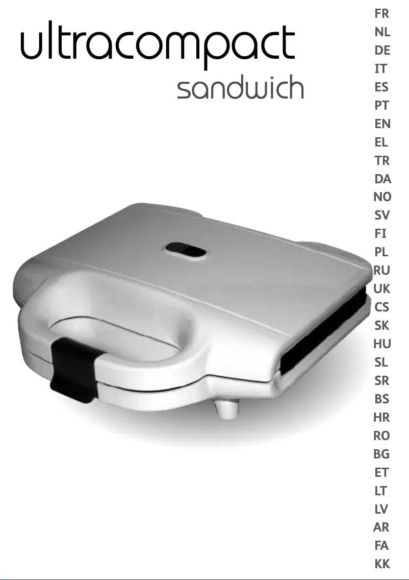Page n°1 - Manuel utilisateur Tefal UltraCompact Sandwich SM1550