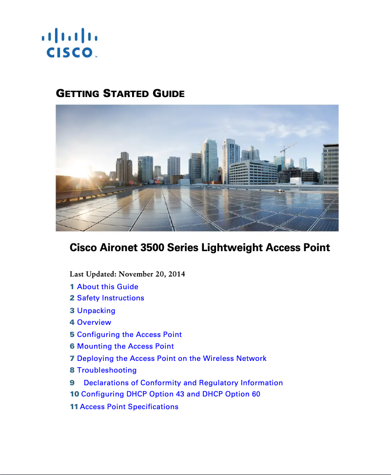 Page 1 de la notice Manuel utilisateur Cisco Aironet 3501i