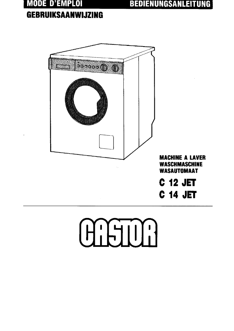 Page n°1 - Manuel utilisateur Castor C 14 JET