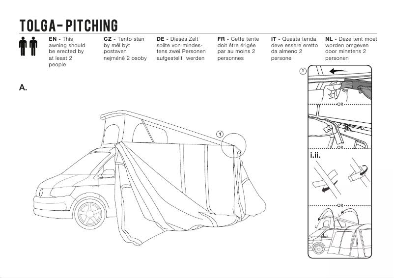 Image de la première page du manuel de l'appareil Tolga Air VW