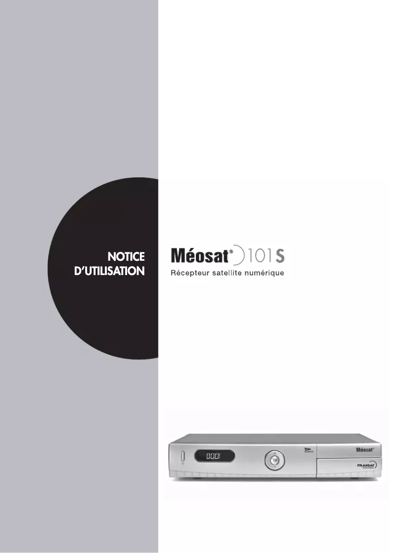 Page n°1 - Manuel utilisateur Méosat 101S