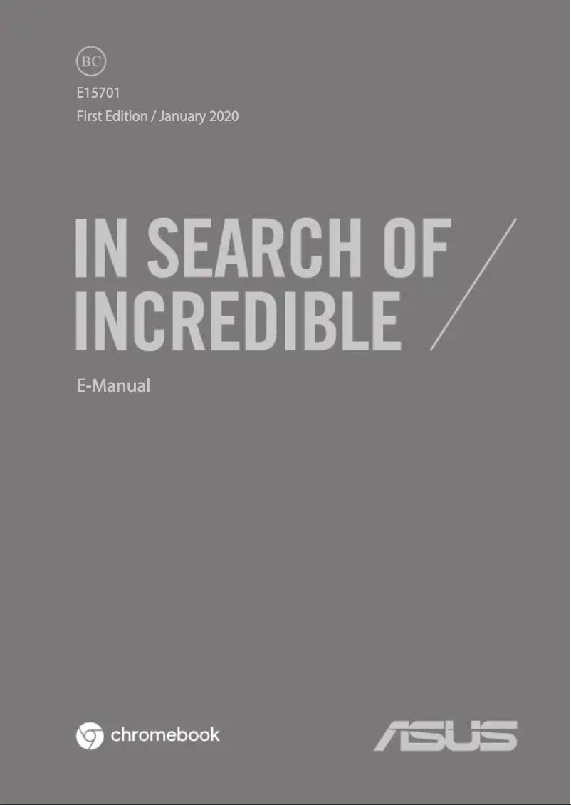 Page 1 de la notice Manuel utilisateur Asus Chromebook C436FA