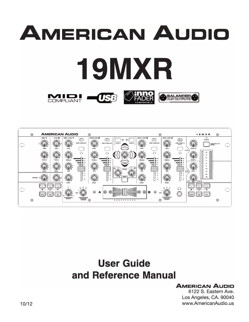 Image de la première page du manuel de l'appareil 19MXR
