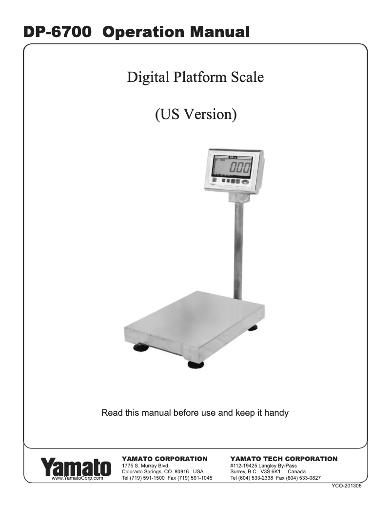 Image de la première page du manuel de l'appareil DP-6700