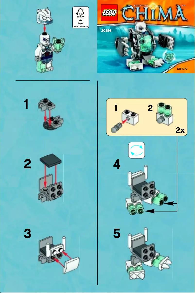 Page 1 de la notice Manuel utilisateur Lego Ice Bear Mech 30256