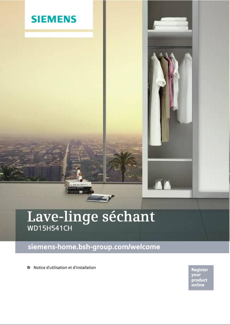 Image de la première page du manuel de l'appareil WD15H541CH