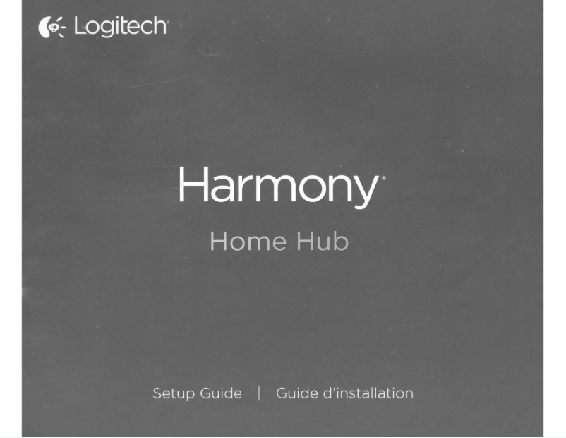 Image de la première page du manuel de l'appareil Harmony Home Hub