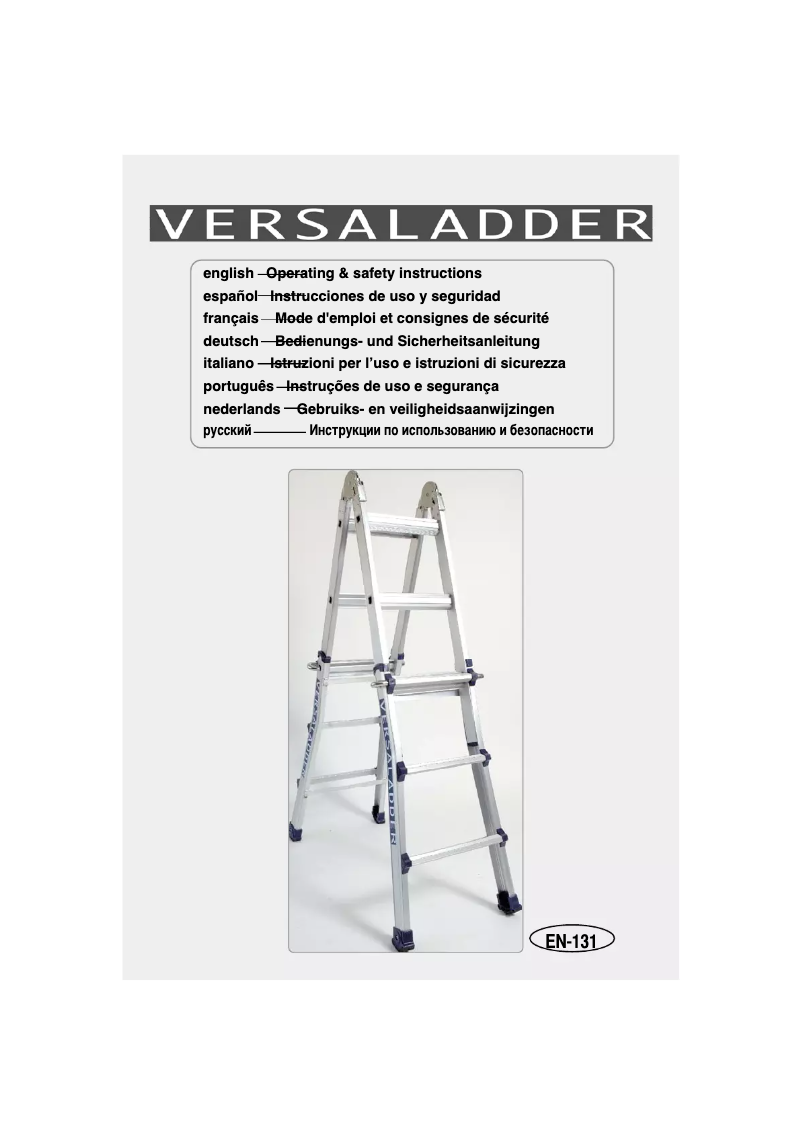Página 1 del manual Manual de usuario Versaladder EN-131