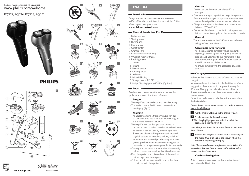 Página 1 del manual Manual de usuario Philips PQ227