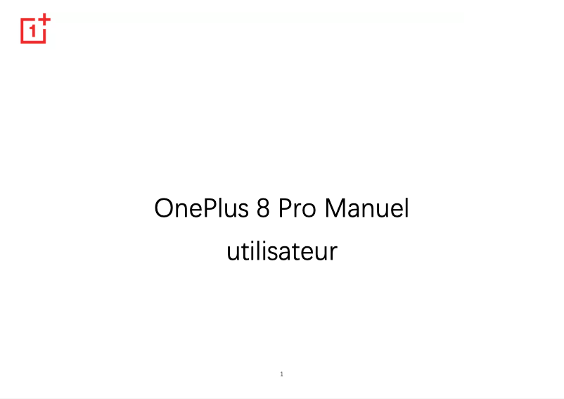 Image de la première page du manuel de l'appareil 8 Pro
