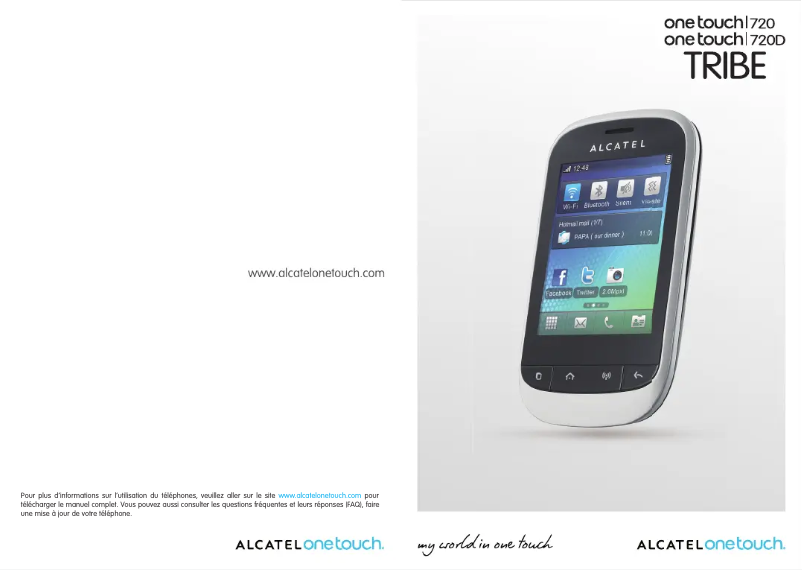 Page n°1 - Manuel utilisateur Alcatel One Touch 720 Tribe