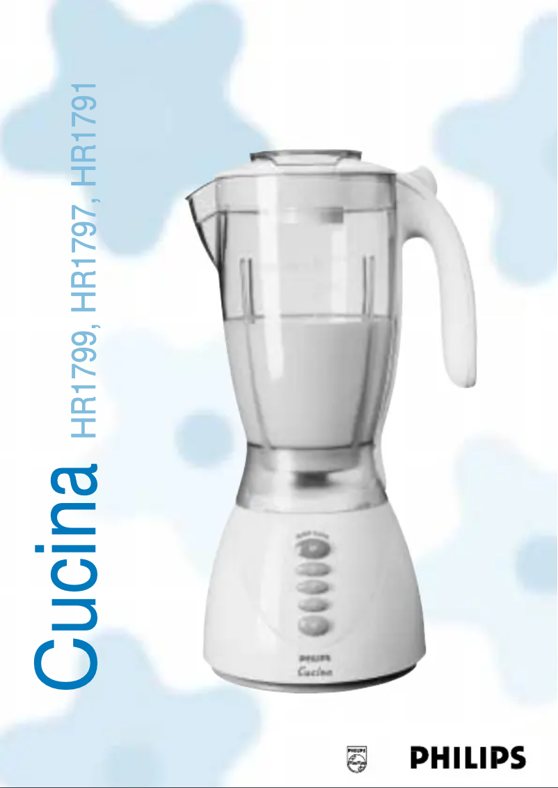 Page n°1 - Manuel utilisateur Philips HR1797