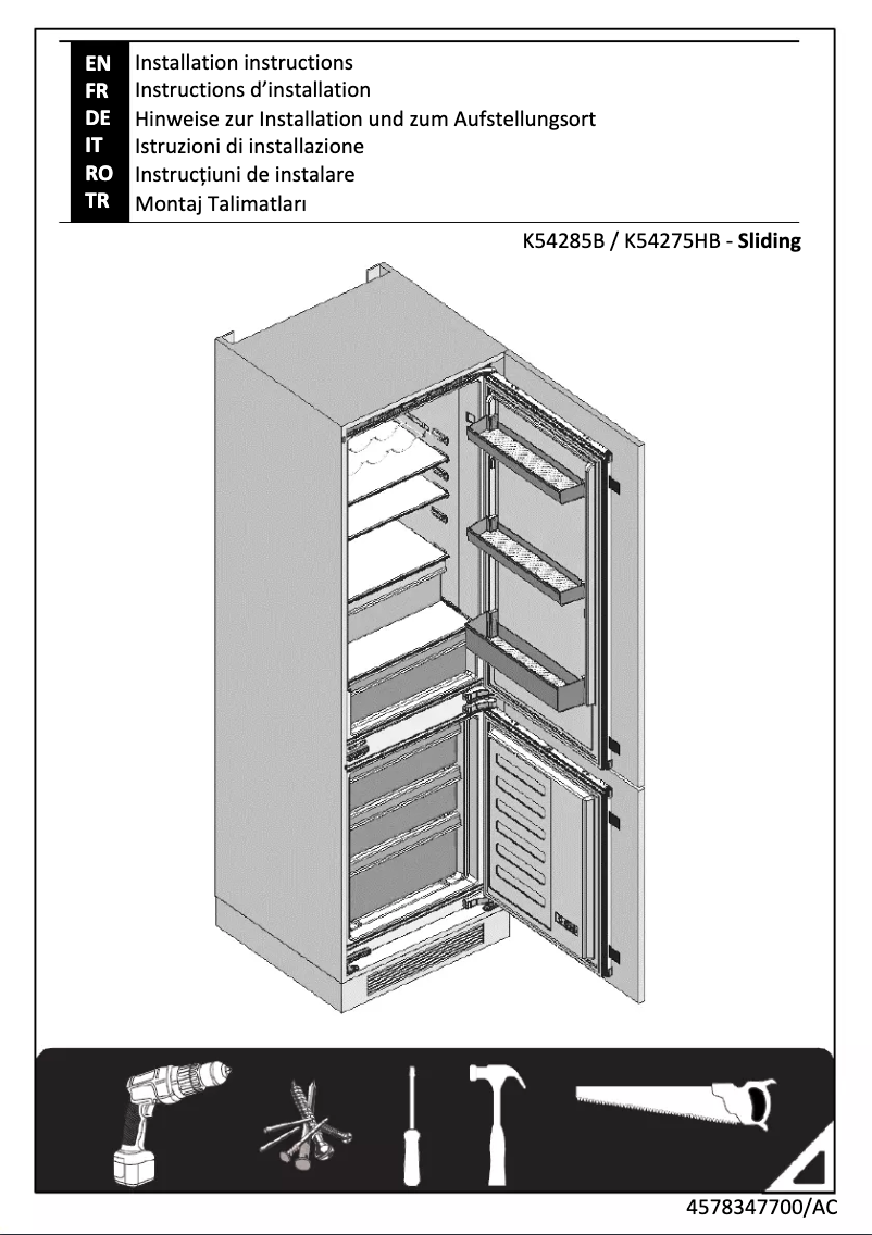 Page 1 de la notice Instructions / montage Grundig GKMI25710