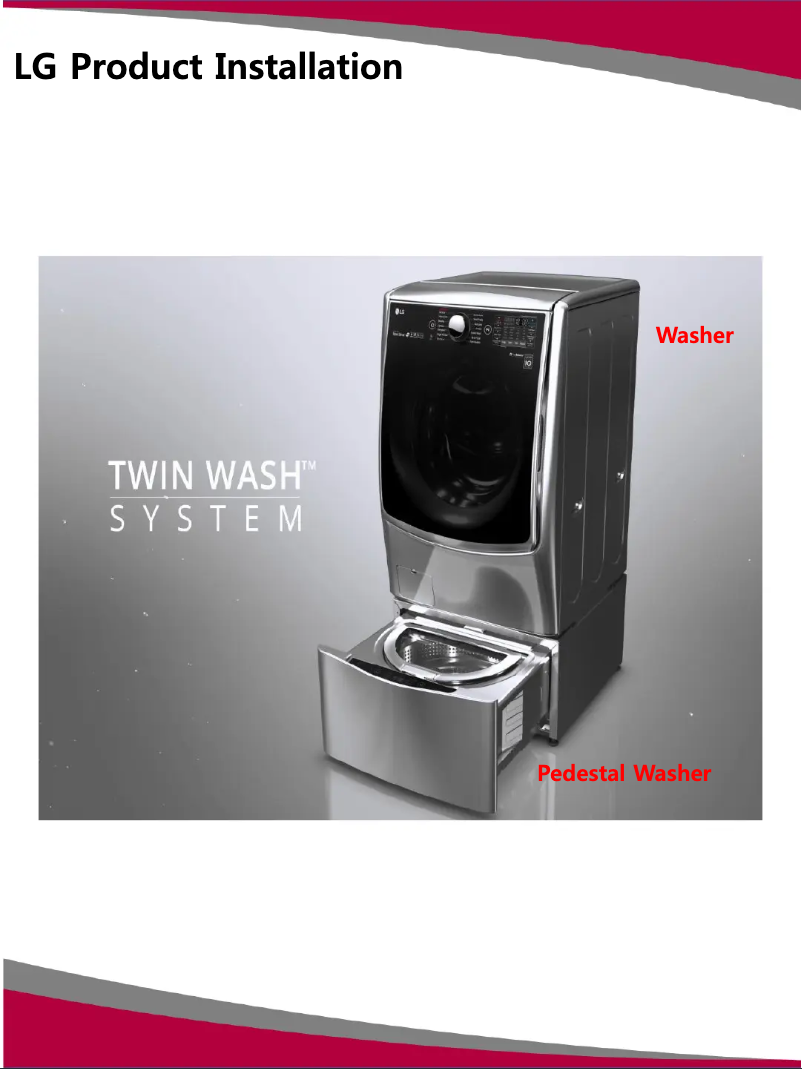 Page 1 de la notice Guide d'installation LG WD100CB