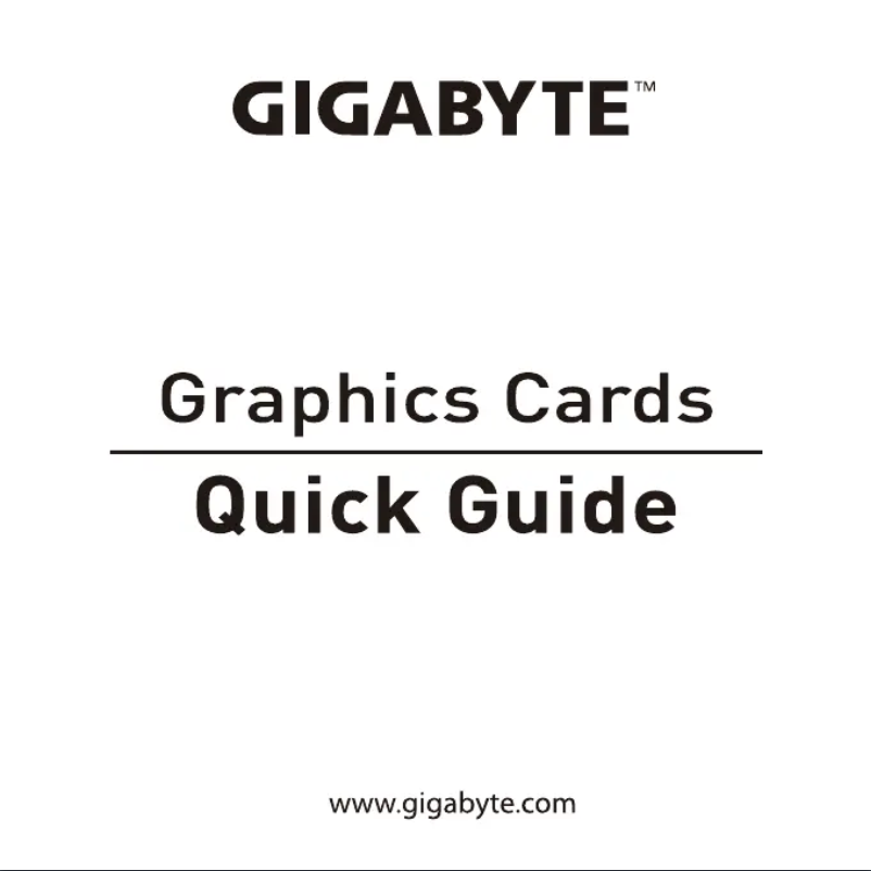 Page 1 de la notice Manuel utilisateur Gigabyte GeForce GTX 1660 Ti OC 6G