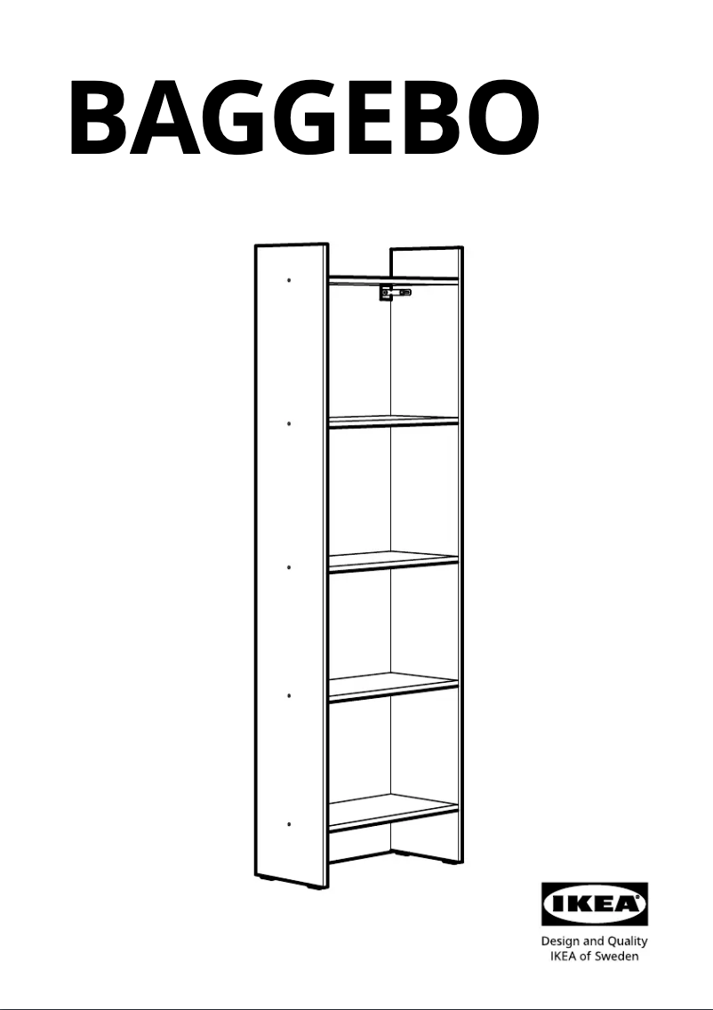 Página 1 del manual Manual de usuario Ikea BAGGEBO 104.838.80