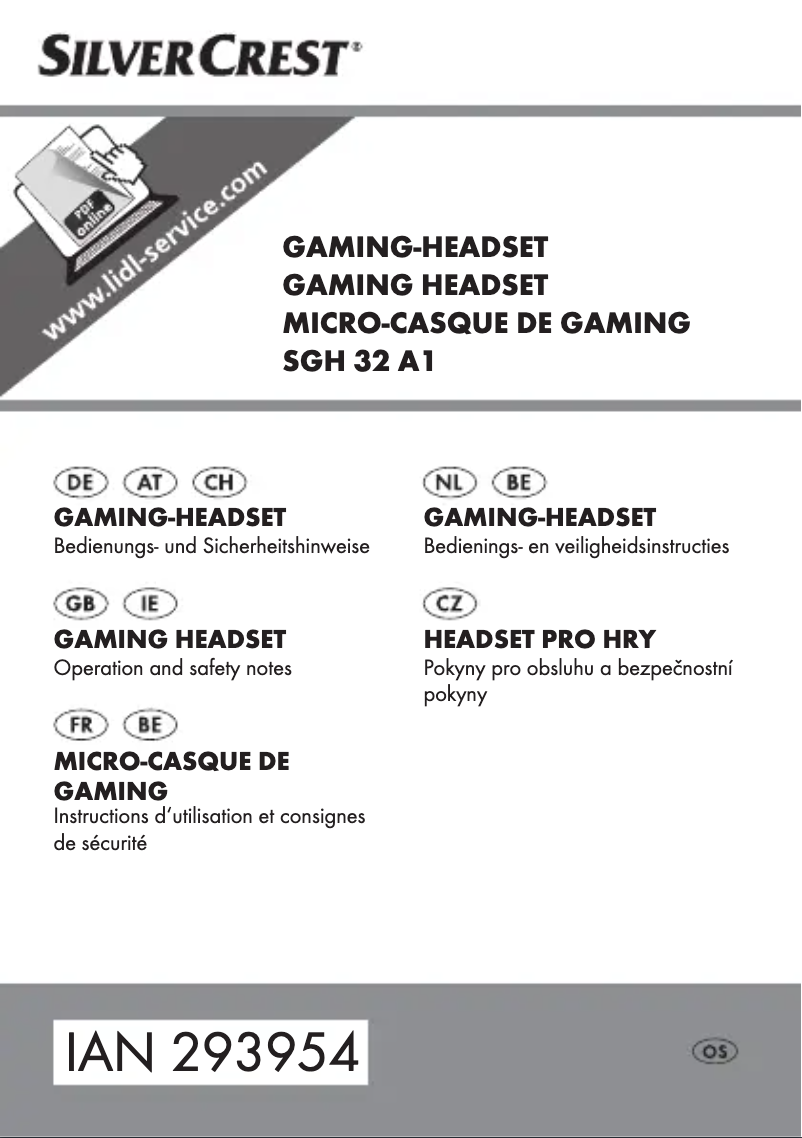 Page n°1 - Manuel utilisateur SilverCrest SGH 32 A1