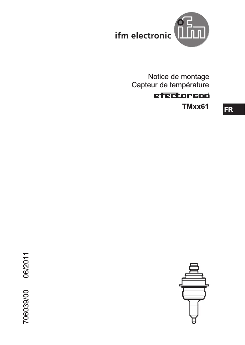 Page n°1 - Manuel utilisateur IFM TM9061