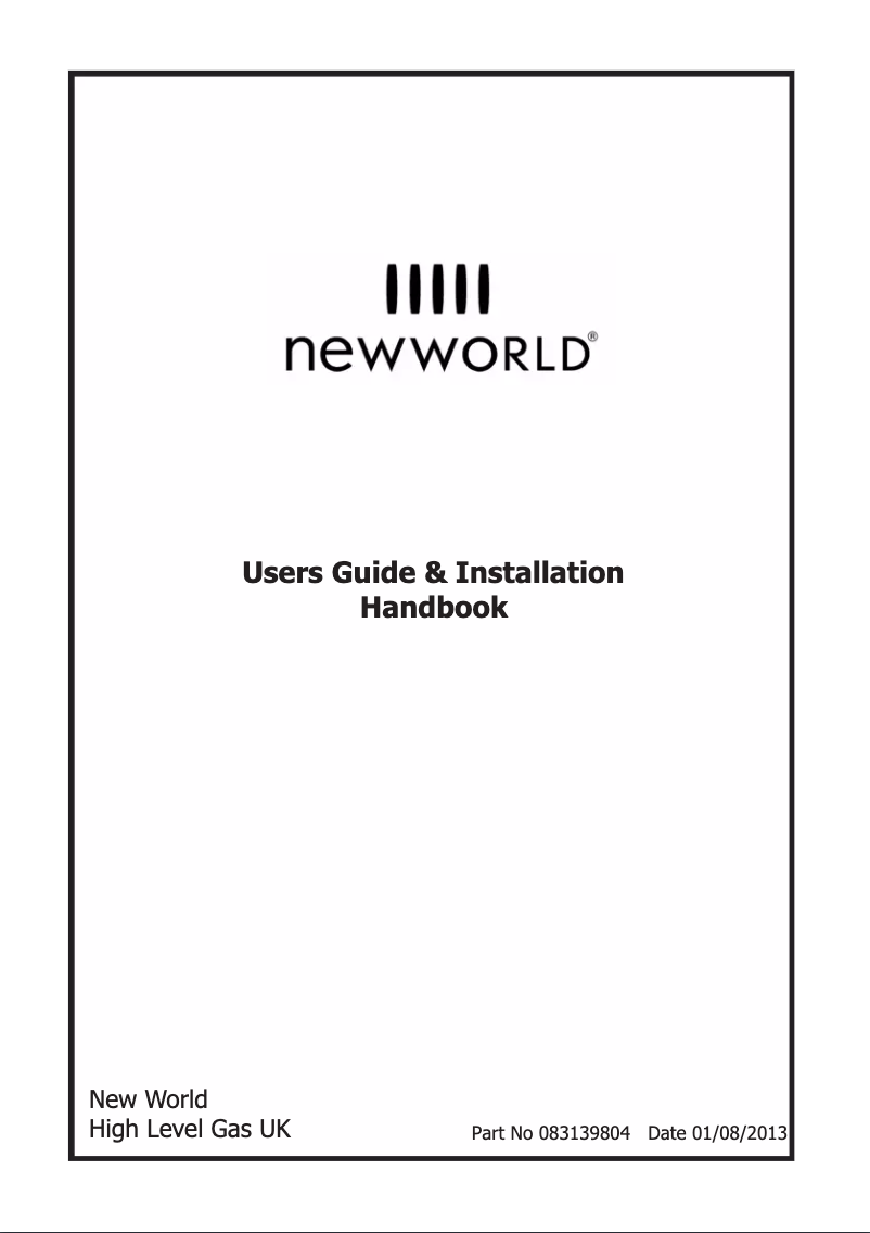 Page 1 de la notice Manuel utilisateur New World 50THLG