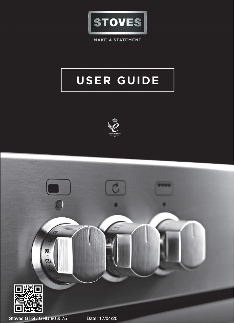Page 1 de la notice Manuel utilisateur Stoves ST GTG75C