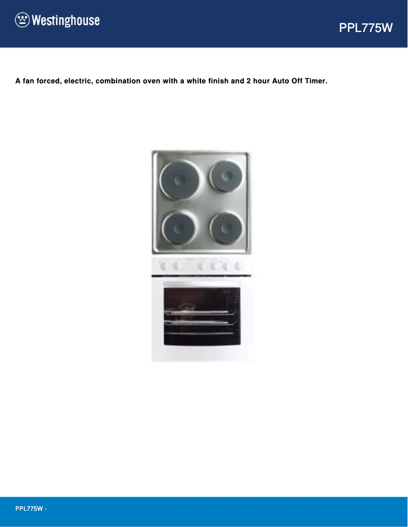 Image de la première page du manuel de l'appareil PPL775W