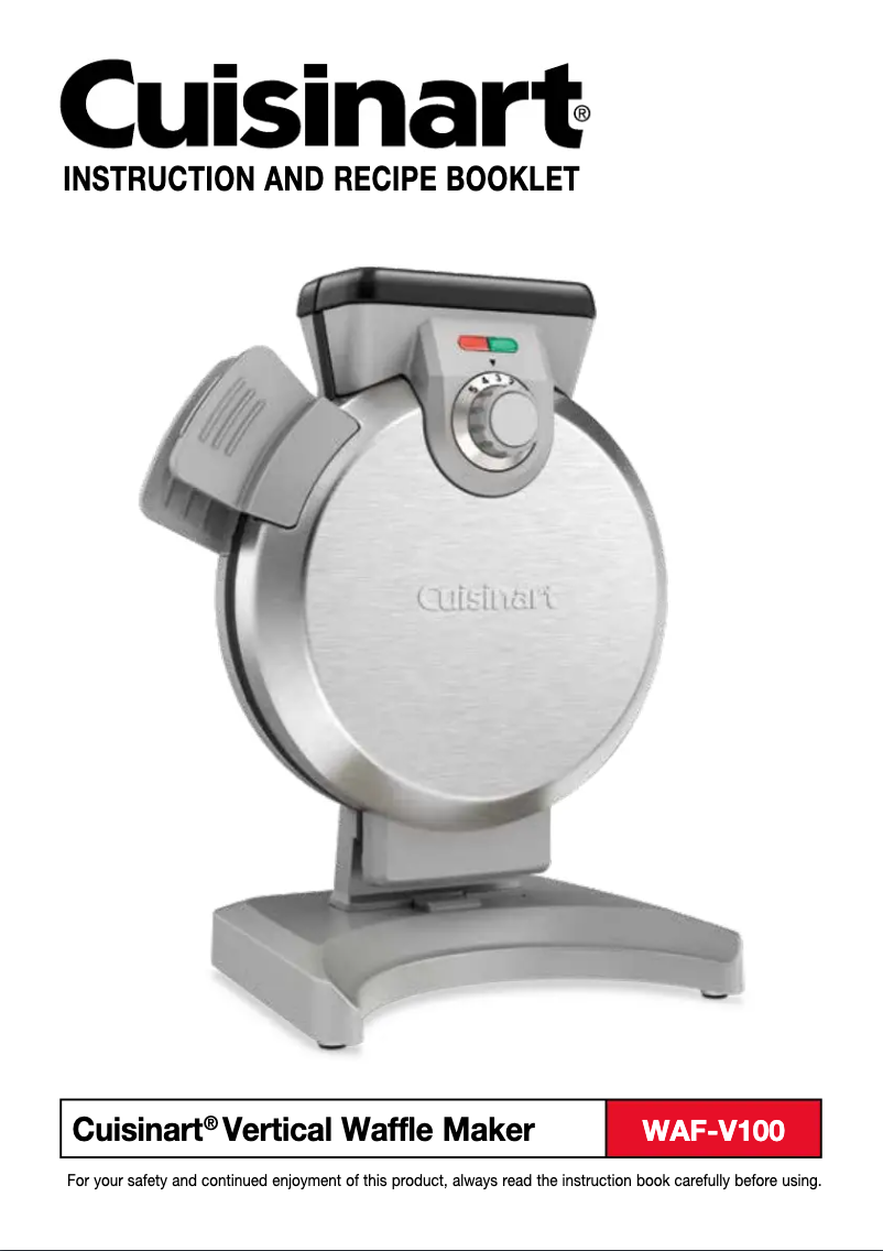 Page 1 de la notice Manuel utilisateur Cuisinart WAF-V100